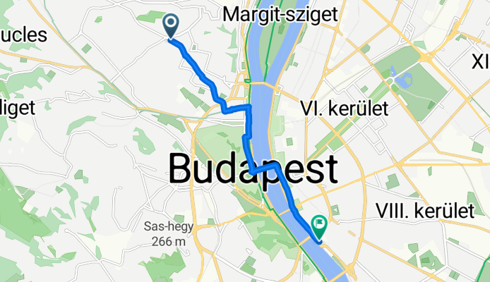 Szpáhi utca, Budapest to Mátyás utca, Budapest