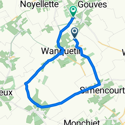 Rue de Montenescourt, Wanquetin à Résidence de la Place, Montenescourt