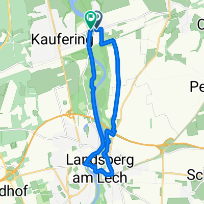 Route von Landsberg am Lech