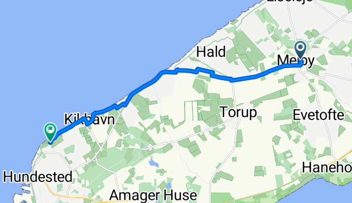 Lindebjergvej, Melby nach Fyrstien, Hundested