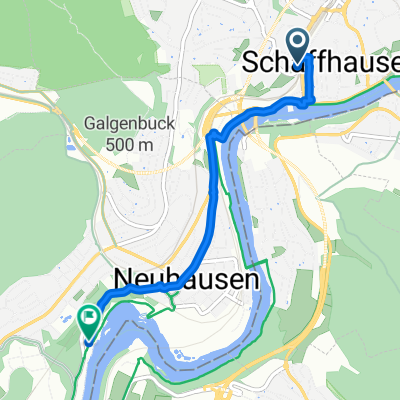 Von Schaffhausen bis Neuhausen am Rheinfall
