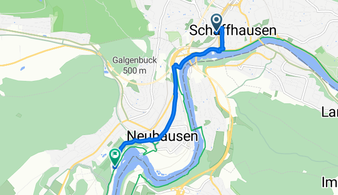 Von Schaffhausen bis Neuhausen am Rheinfall