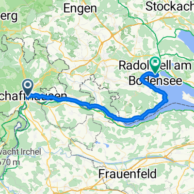 Von Schaffhausen bis Radolfzell am Bodensee