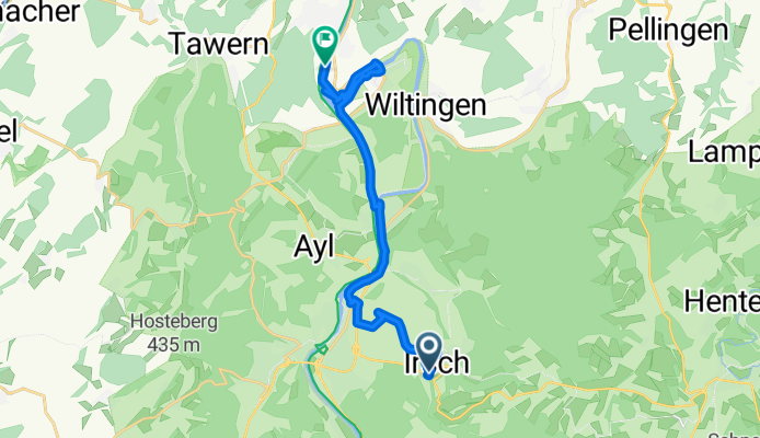 Am Mühlenberg nach MH84+PX