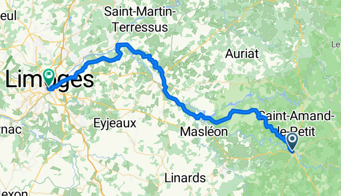 From Eymoutiers to Limoges