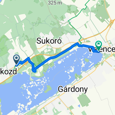 Budai út, Pákozd - Tópart utca, Velence