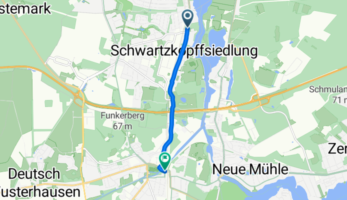 Friedrich-Engels-Straße, Wildau nach Bahnhofsvorplatz, Königs Wusterhausen