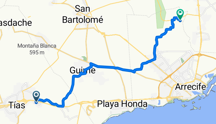 Camino Lugar de Abajo to Lugar Diseminado Tahiche