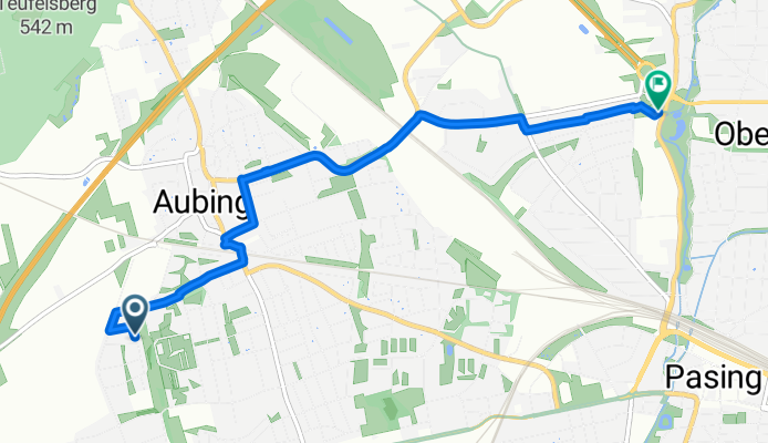 Route in Munich