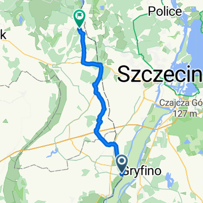 Obere Dorfstraße, Mescherin nach Dorfstraße, Blankensee