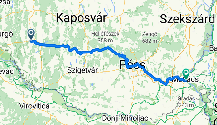 From Nagyatád to Mohács