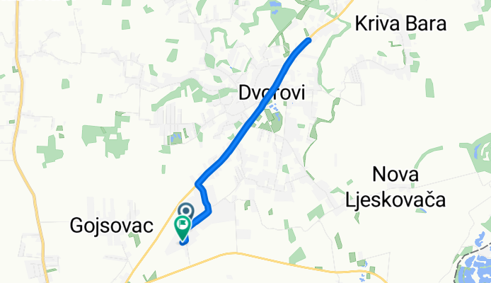 Majevičkih brigada - Kvart 18, Bijeljina to Majevičkih brigada - Kvart 20, Bijeljina