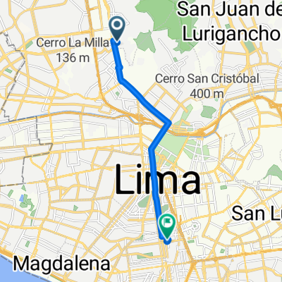 Ruta a Avenida Ignacio Merino
