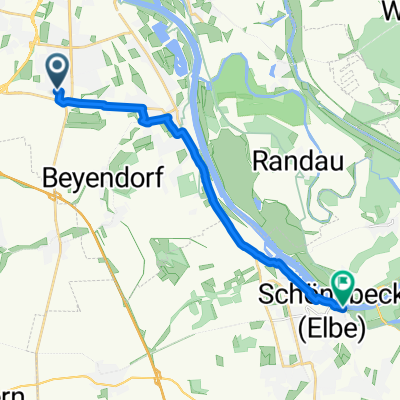 Marsweg, Magdeburg nach Cokturhof, Schönebeck (Elbe)