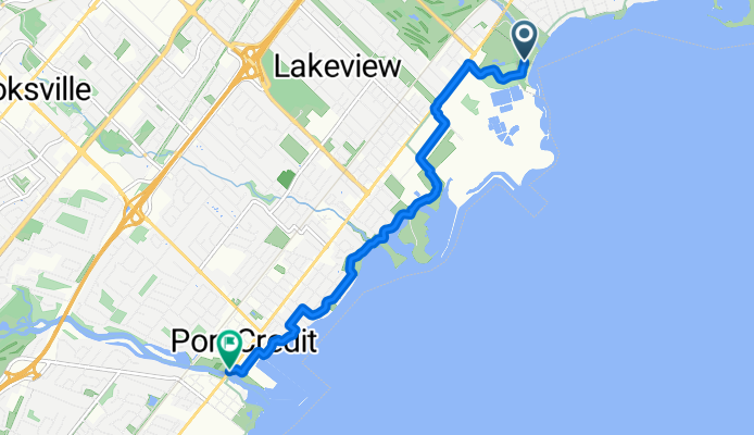 Island Rd, Toronto to Front St S, Mississauga