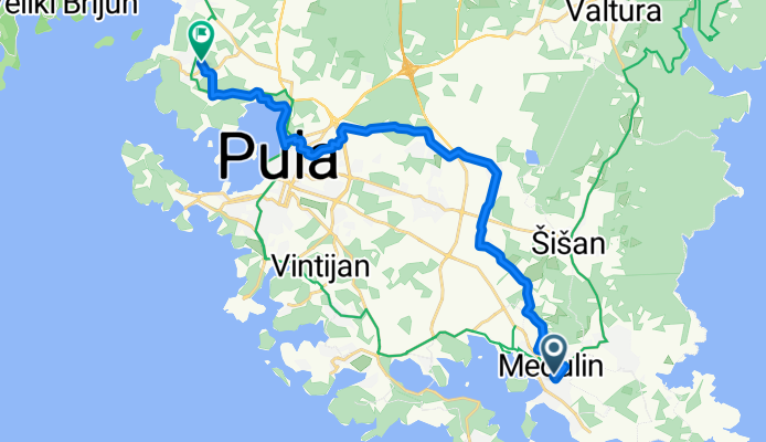 From Medulin to Pula