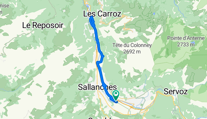 Route des Lacs, Passy to Route des Lacs, Passy