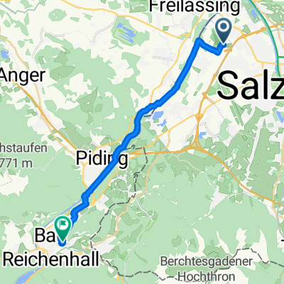 47.819, 13.001 nach 47.726, 12.885