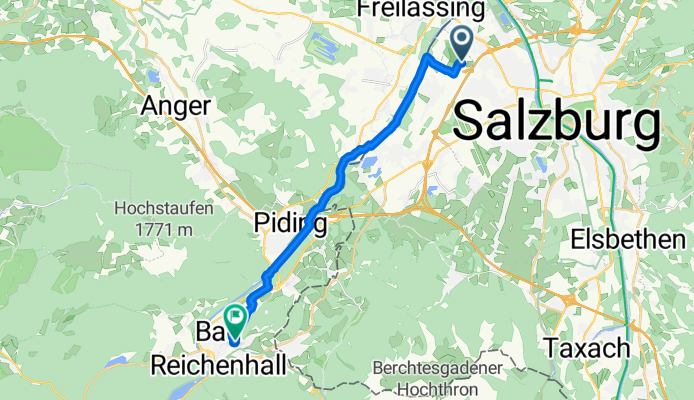 47.819, 13.001 nach 47.726, 12.885