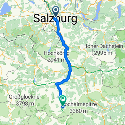 Breitenfelderstraße, Salzburg do Gletschermühlstraße, Bad Gastein