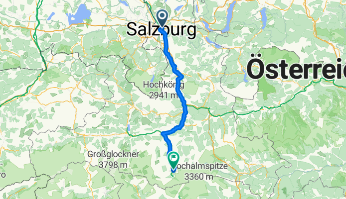 Breitenfelderstraße, Salzburg do Gletschermühlstraße, Bad Gastein