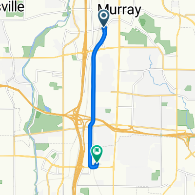 W Vine St, Murray to W 7065 S, Midvale