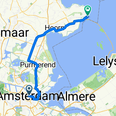 De Ruijterkade, Amsterdam to Hoogstraat, Enkhuizen