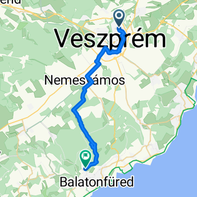 Haszkovó utca, Veszprém - Öreghegyi utca, Balatonfüred