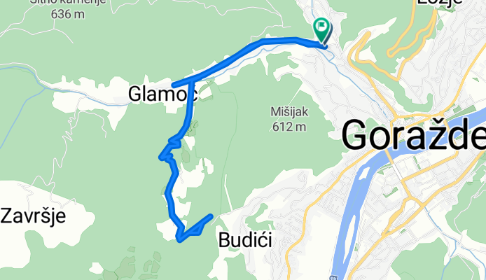 Goražde-Glamoč-Jelah-Raskršće-Glamoč-Goražde