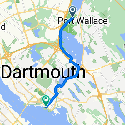 John Brenton Dr, Halifax to Ochterloney St, Halifax