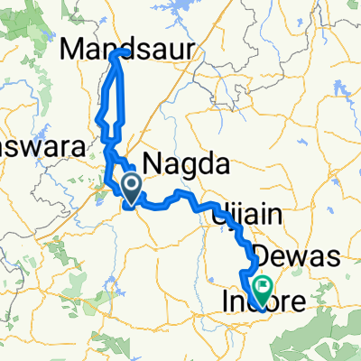 64W2+WFV to Indore