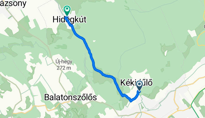 Öreghegyi utca, Balatonfüred - Harang utca, Hidegkút