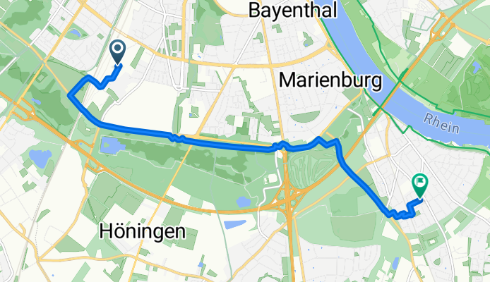Neuer Weyerstraßerweg, Köln nach Rotdornstraße, Köln