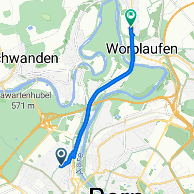 Zähringerstrasse to Aarestrasse
