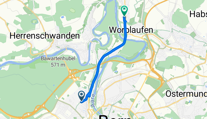 Zähringerstrasse to Aarestrasse