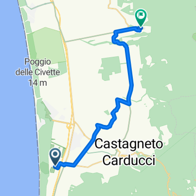 Via Giovanni Gronchi, Castagneto Carducci nach Via dei Colli, Castagneto Carducci