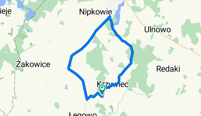 Nowy Folwark, Kisielice do Nowy Folwark, Kisielice
