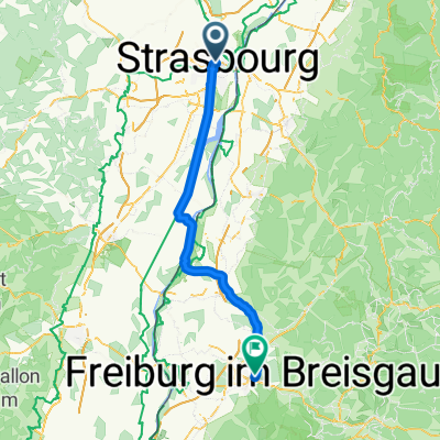 Von Straßburg bis Freiburg im Breisgau