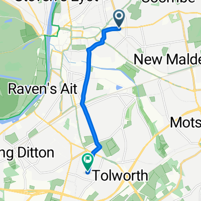 Kingston upon Thames, Kingston Upon Thames to Oakleigh Mews, Surbiton