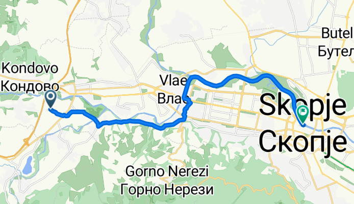 Street 1723, Skoplije nach Steinbrücke, Skoplije