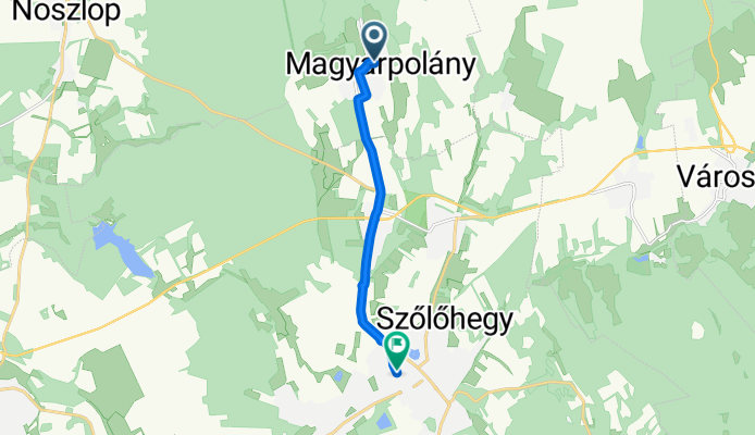 Táncsics Mihály utca, Magyarpolány - Eötvös utca, Ajka