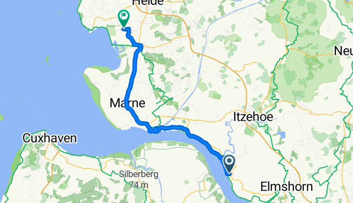 Am Markt, Glückstadt to 4. Querweg, Nordermeldorf