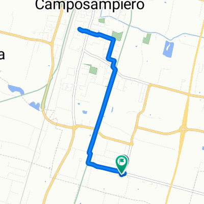 Da Via Mario Visentin Patriotta 38, Camposampiero a Via Mario Visentin Patriotta 40, Camposampiero