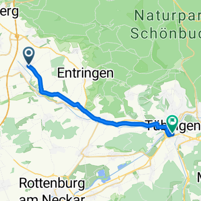 Römerstraße, Ammerbuch nach Europastraße, Tübingen