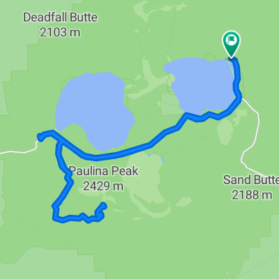 Paulina Peak and lakes