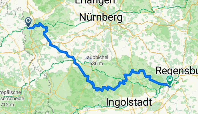 Tauber-Altmühl Cycle Route - Rothenburg ob der Tauber to Kelheim
