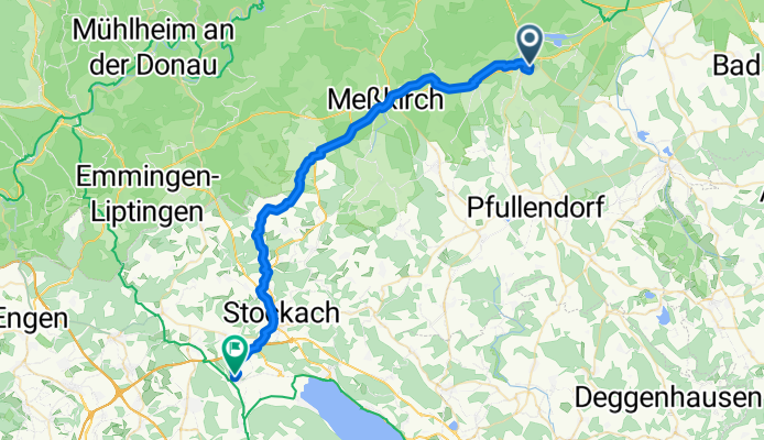 Hauptstraße, Krauchenwies nach Leonhardstraße, Stockach