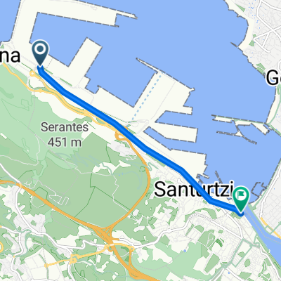 Route in Zierbena