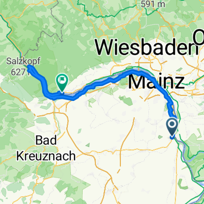 Uttrichstraße, Nierstein nach Grabenstraße, Rüdesheim am Rhein