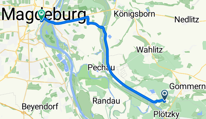 Kleiner Waldsee nach Magdeburg